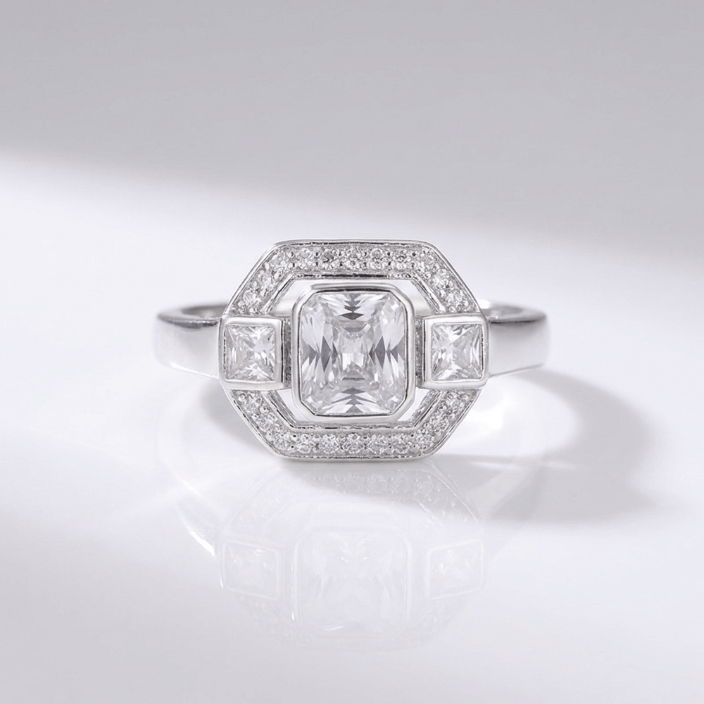 Diamond Square Vintage Ring