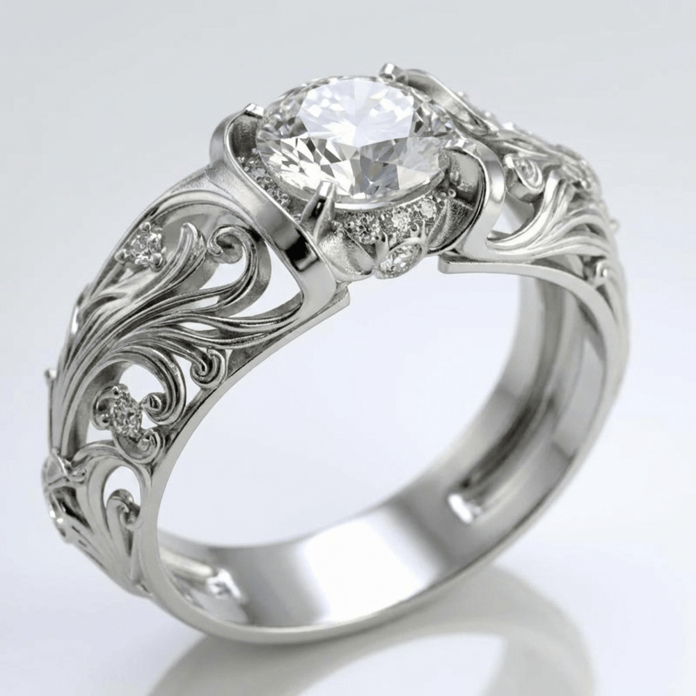 Silver Vintage Elegance Ring