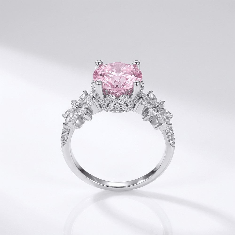 Pink Zirconia Sakura Dream Ring