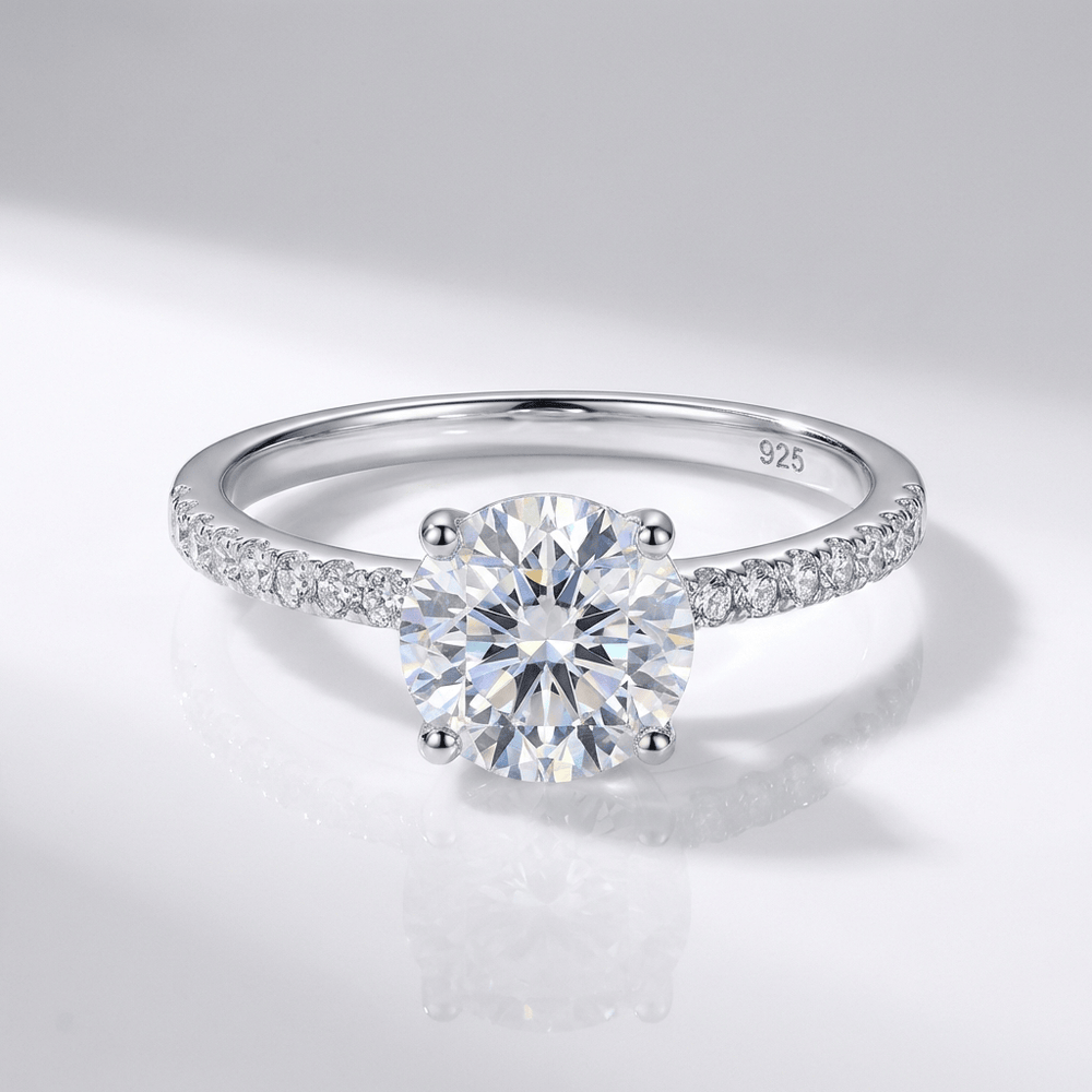 Classic Round Zirconia Silver Ring