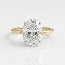 Oval Diamond Solitaire Ring