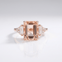 Silver Diamond Trio Ring