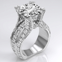 Silver Diamond Glamour Ring