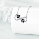 Infinity Symbol Pendant Necklace with Zirconia