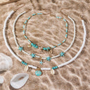 Bohemian Ocean Shell Layered Necklace