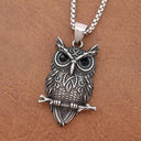 Vintage Owl Wisdom Pendant Necklace