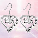 2-Piece Jewelry Set with Paw, Heart & Bone Charms