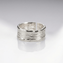 Handmade Gold Silver Two Tone Ring - (Adjustable)