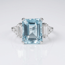 Silver Diamond Trio Ring